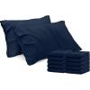 imageUtopia Bedding Queen Pillow Cases  Pack of 4  Envelope Closure  Soft Brushed Microfiber Fabric  Shrinkage and Fade Resistant Pillow Covers Queen Size 20 X 30 Inches Queen WhiteNavy