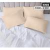 imageUtopia Bedding Queen Pillow Cases  Pack of 4  Envelope Closure  Soft Brushed Microfiber Fabric  Shrinkage and Fade Resistant Pillow Covers Queen Size 20 X 30 Inches Queen WhiteBeige