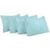 imageUtopia Bedding Queen Pillow Cases  Pack of 4  Envelope Closure  Soft Brushed Microfiber Fabric  Shrinkage and Fade Resistant Pillow Covers Queen Size 20 X 30 Inches Queen WhiteSpa Blue