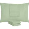 imageUtopia Bedding Queen Pillow Cases  Pack of 4  Envelope Closure  Soft Brushed Microfiber Fabric  Shrinkage and Fade Resistant Pillow Covers Queen Size 20 X 30 Inches Queen WhiteSage