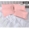 imageUtopia Bedding Queen Pillow Cases  Pack of 4  Envelope Closure  Soft Brushed Microfiber Fabric  Shrinkage and Fade Resistant Pillow Covers Queen Size 20 X 30 Inches Queen WhitePink