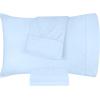 imageUtopia Bedding Queen Pillow Cases  Pack of 4  Envelope Closure  Soft Brushed Microfiber Fabric  Shrinkage and Fade Resistant Pillow Covers Queen Size 20 X 30 Inches Queen WhiteIce Blue