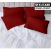 imageUtopia Bedding Queen Pillow Cases  Pack of 4  Envelope Closure  Soft Brushed Microfiber Fabric  Shrinkage and Fade Resistant Pillow Covers Queen Size 20 X 30 Inches Queen WhiteRed