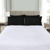 imageUtopia Bedding Queen Pillow Cases  Pack of 4  Envelope Closure  Soft Brushed Microfiber Fabric  Shrinkage and Fade Resistant Pillow Covers Queen Size 20 X 30 Inches Queen WhiteBlack