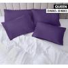 imageUtopia Bedding Queen Pillow Cases  Pack of 4  Envelope Closure  Soft Brushed Microfiber Fabric  Shrinkage and Fade Resistant Pillow Covers Queen Size 20 X 30 Inches Queen WhiteEgg Plant