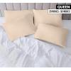 imageUtopia Bedding Queen Pillow Cases  Pack of 4  Envelope Closure  Soft Brushed Microfiber Fabric  Shrinkage and Fade Resistant Pillow Covers Queen Size 20 X 30 Inches Queen WhiteBeige