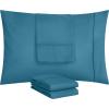 imageUtopia Bedding Queen Pillow Cases  Pack of 4  Envelope Closure  Soft Brushed Microfiber Fabric  Shrinkage and Fade Resistant Pillow Covers Queen Size 20 X 30 Inches Queen WhiteDenim Blue