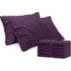 imageUtopia Bedding Queen Pillow Cases  Pack of 4  Envelope Closure  Soft Brushed Microfiber Fabric  Shrinkage and Fade Resistant Pillow Covers Queen Size 20 X 30 Inches Queen WhitePurple
