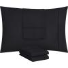 imageUtopia Bedding Queen Pillow Cases  Pack of 4  Envelope Closure  Soft Brushed Microfiber Fabric  Shrinkage and Fade Resistant Pillow Covers Queen Size 20 X 30 Inches Queen WhiteBlack