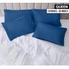 imageUtopia Bedding Queen Pillow Cases  Pack of 4  Envelope Closure  Soft Brushed Microfiber Fabric  Shrinkage and Fade Resistant Pillow Covers Queen Size 20 X 30 Inches Queen WhiteDusk Blue