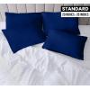 imageUtopia Bedding Queen Pillow Cases  Pack of 4  Envelope Closure  Soft Brushed Microfiber Fabric  Shrinkage and Fade Resistant Pillow Covers Queen Size 20 X 30 Inches Queen WhiteRoyal Blue