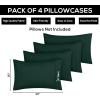 imageUtopia Bedding Queen Pillow Cases  Pack of 4  Envelope Closure  Soft Brushed Microfiber Fabric  Shrinkage and Fade Resistant Pillow Covers Queen Size 20 X 30 Inches Queen WhiteEmerald