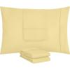imageUtopia Bedding Queen Pillow Cases  Pack of 4  Envelope Closure  Soft Brushed Microfiber Fabric  Shrinkage and Fade Resistant Pillow Covers Queen Size 20 X 30 Inches Queen WhiteYellow