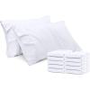 imageUtopia Bedding Queen Pillow Cases  Pack of 4  Envelope Closure  Soft Brushed Microfiber Fabric  Shrinkage and Fade Resistant Pillow Covers Queen Size 20 X 30 Inches Queen WhiteWhite