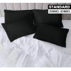 imageUtopia Bedding Queen Pillow Cases  Pack of 4  Envelope Closure  Soft Brushed Microfiber Fabric  Shrinkage and Fade Resistant Pillow Covers Queen Size 20 X 30 Inches Queen WhiteBlack