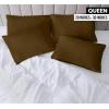 imageUtopia Bedding Queen Pillow Cases  Pack of 4  Envelope Closure  Soft Brushed Microfiber Fabric  Shrinkage and Fade Resistant Pillow Covers Queen Size 20 X 30 Inches Queen WhiteMocha