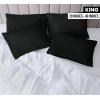 imageUtopia Bedding Queen Pillow Cases  Pack of 4  Envelope Closure  Soft Brushed Microfiber Fabric  Shrinkage and Fade Resistant Pillow Covers Queen Size 20 X 30 Inches Queen WhiteBlack