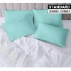 imageUtopia Bedding Queen Pillow Cases  Pack of 4  Envelope Closure  Soft Brushed Microfiber Fabric  Shrinkage and Fade Resistant Pillow Covers Queen Size 20 X 30 Inches Queen WhiteSpa Blue