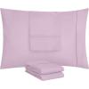 imageUtopia Bedding Queen Pillow Cases  Pack of 4  Envelope Closure  Soft Brushed Microfiber Fabric  Shrinkage and Fade Resistant Pillow Covers Queen Size 20 X 30 Inches Queen WhiteLavender