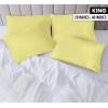 imageUtopia Bedding Queen Pillow Cases  Pack of 4  Envelope Closure  Soft Brushed Microfiber Fabric  Shrinkage and Fade Resistant Pillow Covers Queen Size 20 X 30 Inches Queen WhiteYellow