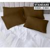 imageUtopia Bedding Queen Pillow Cases  Pack of 4  Envelope Closure  Soft Brushed Microfiber Fabric  Shrinkage and Fade Resistant Pillow Covers Queen Size 20 X 30 Inches Queen WhiteMocha