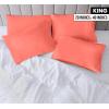 imageUtopia Bedding Queen Pillow Cases  Pack of 4  Envelope Closure  Soft Brushed Microfiber Fabric  Shrinkage and Fade Resistant Pillow Covers Queen Size 20 X 30 Inches Queen WhiteCoral