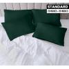 imageUtopia Bedding Queen Pillow Cases  Pack of 4  Envelope Closure  Soft Brushed Microfiber Fabric  Shrinkage and Fade Resistant Pillow Covers Queen Size 20 X 30 Inches Queen WhiteEmerald