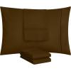 imageUtopia Bedding Queen Pillow Cases  Pack of 4  Envelope Closure  Soft Brushed Microfiber Fabric  Shrinkage and Fade Resistant Pillow Covers Queen Size 20 X 30 Inches Queen WhiteMocha