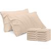 imageUtopia Bedding Queen Pillow Cases  Pack of 4  Envelope Closure  Soft Brushed Microfiber Fabric  Shrinkage and Fade Resistant Pillow Covers Queen Size 20 X 30 Inches Queen WhiteBeige
