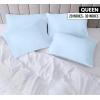 imageUtopia Bedding Queen Pillow Cases  Pack of 4  Envelope Closure  Soft Brushed Microfiber Fabric  Shrinkage and Fade Resistant Pillow Covers Queen Size 20 X 30 Inches Queen WhiteIce Blue