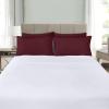 imageUtopia Bedding Queen Pillow Cases  Pack of 4  Envelope Closure  Soft Brushed Microfiber Fabric  Shrinkage and Fade Resistant Pillow Covers Queen Size 20 X 30 Inches Queen WhiteBurgundy