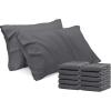 imageUtopia Bedding Queen Pillow Cases  Pack of 4  Envelope Closure  Soft Brushed Microfiber Fabric  Shrinkage and Fade Resistant Pillow Covers Queen Size 20 X 30 Inches Queen WhiteGrey