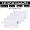 imageUtopia Bedding Queen Pillow Cases  Pack of 4  Envelope Closure  Soft Brushed Microfiber Fabric  Shrinkage and Fade Resistant Pillow Covers Queen Size 20 X 30 Inches Queen WhiteWhite