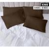 imageUtopia Bedding Queen Pillow Cases  Pack of 4  Envelope Closure  Soft Brushed Microfiber Fabric  Shrinkage and Fade Resistant Pillow Covers Queen Size 20 X 30 Inches Queen WhiteBrown