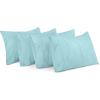 imageUtopia Bedding Queen Pillow Cases  Pack of 4  Envelope Closure  Soft Brushed Microfiber Fabric  Shrinkage and Fade Resistant Pillow Covers Queen Size 20 X 30 Inches Queen WhiteSpa Blue