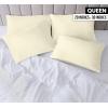 imageUtopia Bedding Queen Pillow Cases  Pack of 4  Envelope Closure  Soft Brushed Microfiber Fabric  Shrinkage and Fade Resistant Pillow Covers Queen Size 20 X 30 Inches Queen WhiteIvory