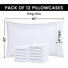 imageUtopia Bedding Queen Pillow Cases  Pack of 4  Envelope Closure  Soft Brushed Microfiber Fabric  Shrinkage and Fade Resistant Pillow Covers Queen Size 20 X 30 Inches Queen WhiteWhite