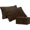 imageUtopia Bedding Queen Pillow Cases  Pack of 4  Envelope Closure  Soft Brushed Microfiber Fabric  Shrinkage and Fade Resistant Pillow Covers Queen Size 20 X 30 Inches Queen WhiteBrown