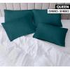 imageUtopia Bedding Queen Pillow Cases  Pack of 4  Envelope Closure  Soft Brushed Microfiber Fabric  Shrinkage and Fade Resistant Pillow Covers Queen Size 20 X 30 Inches Queen WhiteTeal