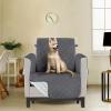 imageUtopia Bedding Reversible Loveseat Couch Cover Water Resistant Slipcover Furniture Protector with Foam Sticks and Elastic Straps for Kids Dogs Pets 2 Seater GreyLight GreyGrayLight Gray