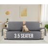 imageUtopia Bedding Reversible Loveseat Couch Cover Water Resistant Slipcover Furniture Protector with Foam Sticks and Elastic Straps for Kids Dogs Pets 2 Seater GreyLight GreyGrayLight Gray