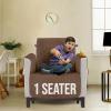 imageUtopia Bedding Reversible Loveseat Couch Cover Water Resistant Slipcover Furniture Protector with Foam Sticks and Elastic Straps for Kids Dogs Pets 2 Seater GreyLight GreyBrownBeige
