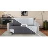 imageUtopia Bedding Reversible Loveseat Couch Cover Water Resistant Slipcover Furniture Protector with Foam Sticks and Elastic Straps for Kids Dogs Pets 2 Seater GreyLight GreyGrayLight Gray