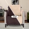 imageUtopia Bedding Reversible Loveseat Couch Cover Water Resistant Slipcover Furniture Protector with Foam Sticks and Elastic Straps for Kids Dogs Pets 2 Seater GreyLight GreyChocolateBeige