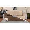 imageUtopia Bedding Reversible Loveseat Couch Cover Water Resistant Slipcover Furniture Protector with Foam Sticks and Elastic Straps for Kids Dogs Pets 2 Seater GreyLight GreyBrownBeige