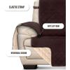 imageUtopia Bedding Reversible Loveseat Couch Cover Water Resistant Slipcover Furniture Protector with Foam Sticks and Elastic Straps for Kids Dogs Pets 2 Seater GreyLight GreyChocolateBeige