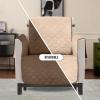 imageUtopia Bedding Reversible Loveseat Couch Cover Water Resistant Slipcover Furniture Protector with Foam Sticks and Elastic Straps for Kids Dogs Pets 2 Seater GreyLight GreyBrownBeige