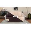 imageUtopia Bedding Reversible Loveseat Couch Cover Water Resistant Slipcover Furniture Protector with Foam Sticks and Elastic Straps for Kids Dogs Pets 2 Seater GreyLight GreyChocolateBeige