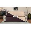imageUtopia Bedding Reversible Loveseat Couch Cover Water Resistant Slipcover Furniture Protector with Foam Sticks and Elastic Straps for Kids Dogs Pets 2 Seater GreyLight GreyChocolateBeige