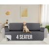 imageUtopia Bedding Reversible Loveseat Couch Cover Water Resistant Slipcover Furniture Protector with Foam Sticks and Elastic Straps for Kids Dogs Pets 2 Seater GreyLight GreyGrayLight Gray